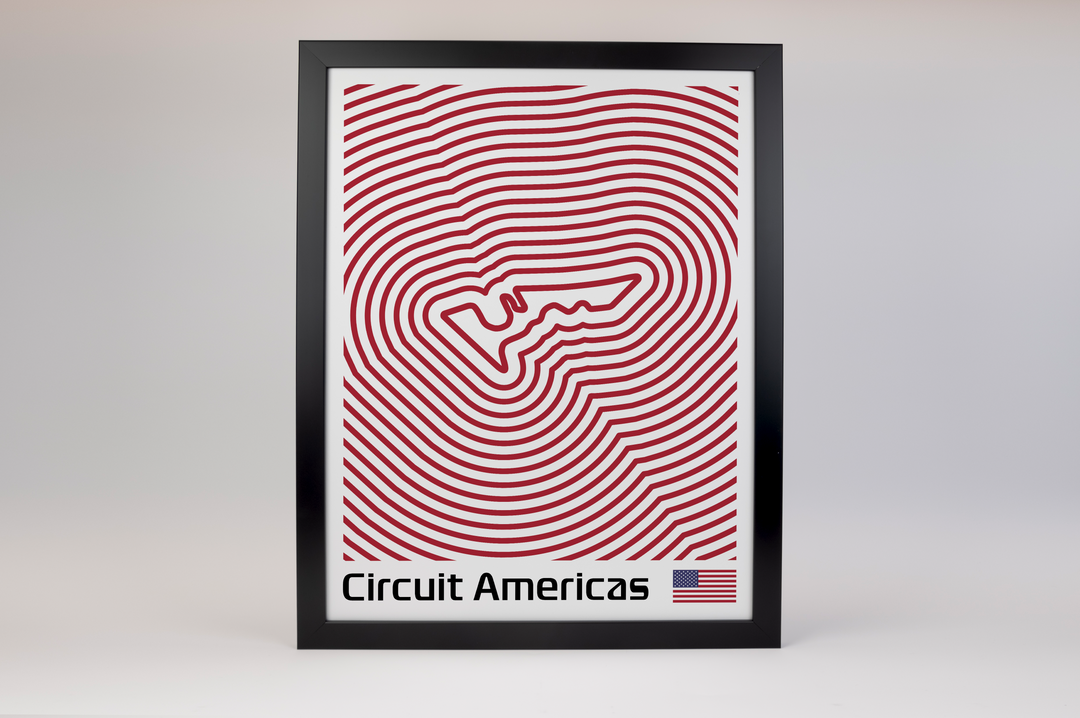 Circuit of The Americas Poster – Line Series
