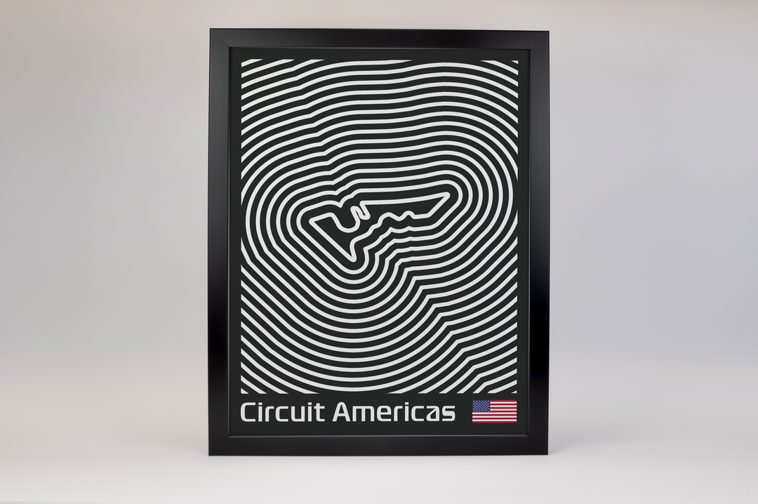 Circuit of The Americas Poster – Line Series