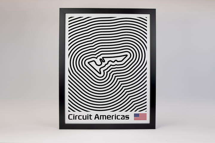Circuit of The Americas Poster – Line Series