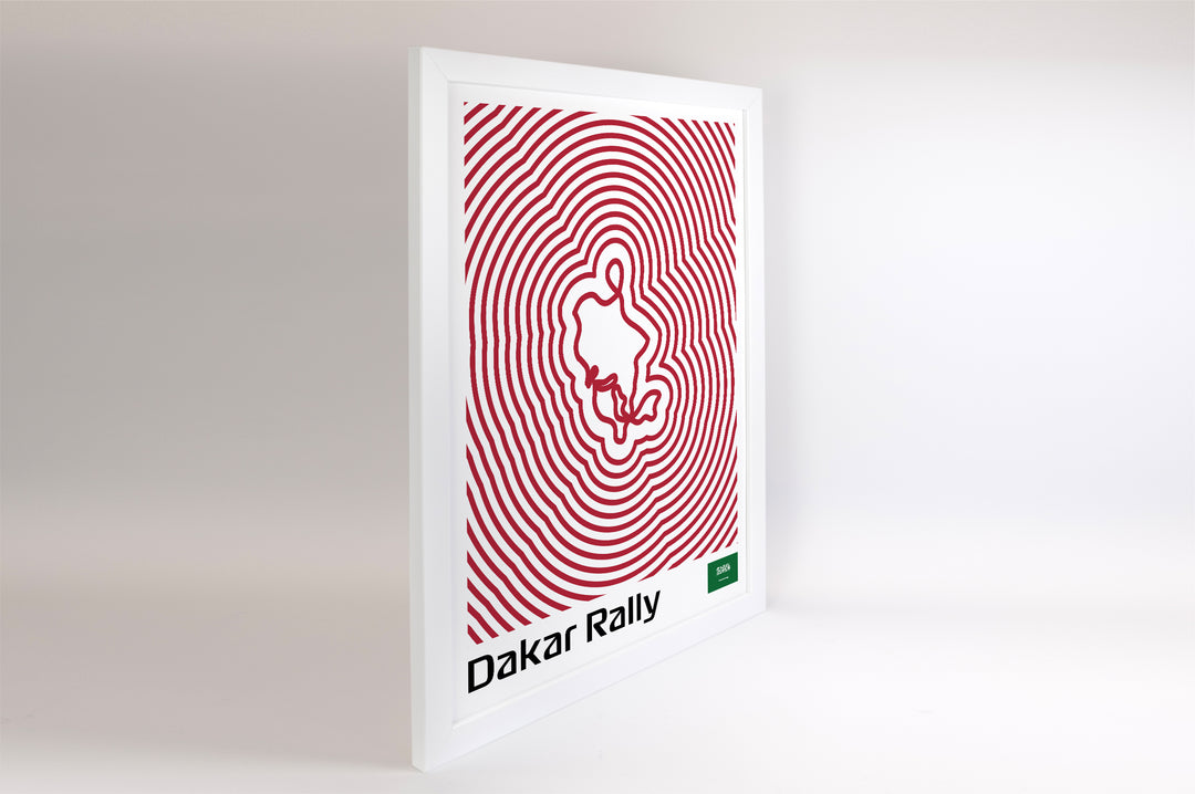 Dakar Rally Poster – Line Series