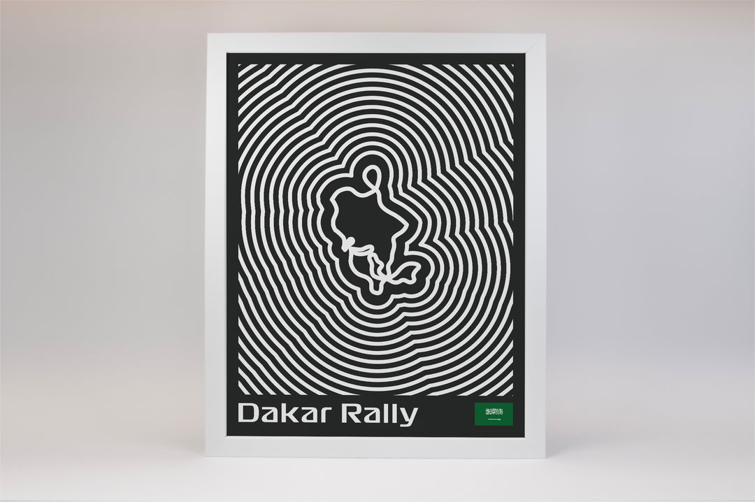 Dakar Rally Poster – Line Series