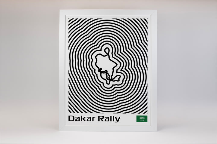 Dakar Rally Poster – Line Series
