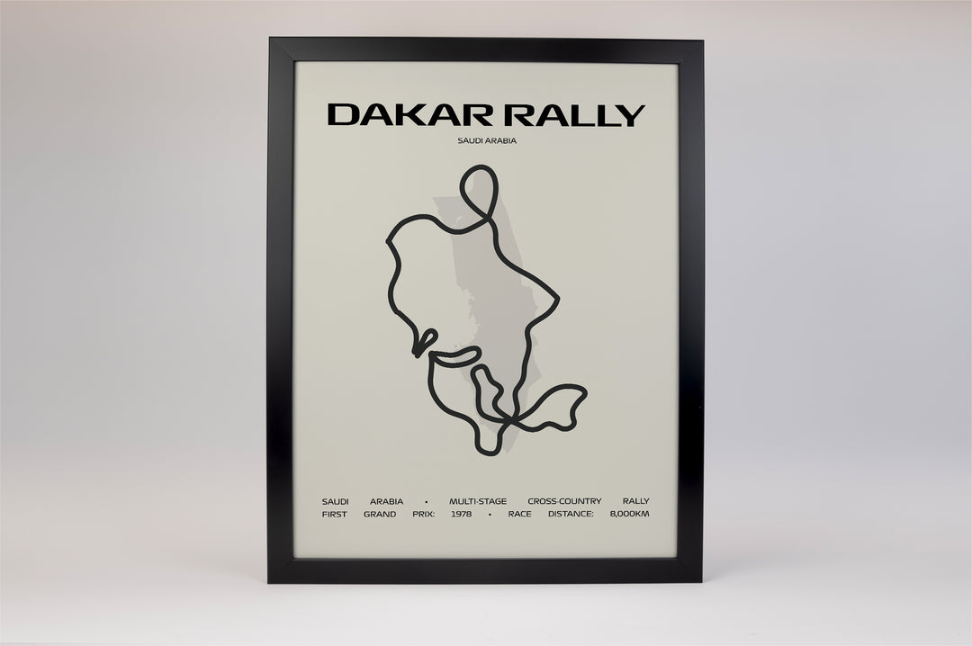 Dakar Rally Poster – Minimal Series