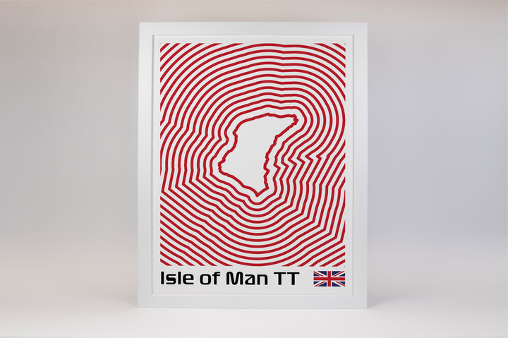 Isle of Man TT Poster – Line Series