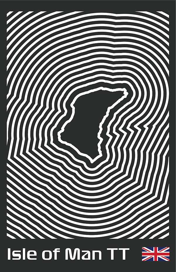 Isle of Man TT Poster – Line Series