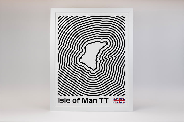 Isle of Man TT Poster – Line Series
