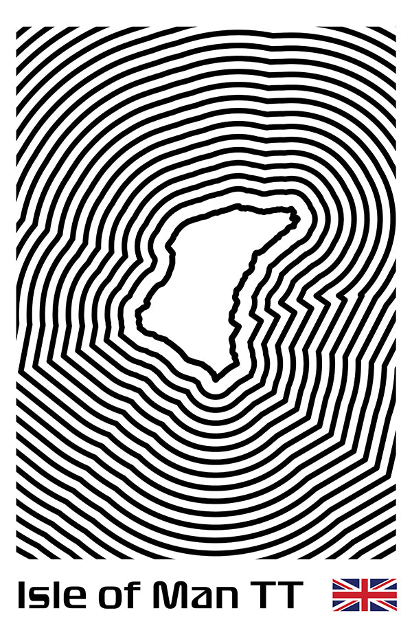 Isle of Man TT Poster – Line Series
