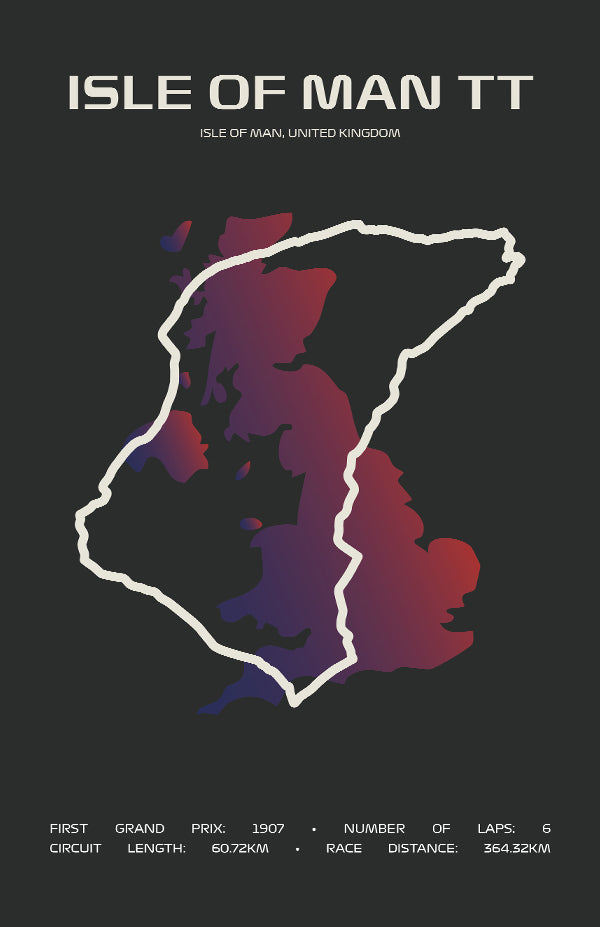 Isle of Man TT Poster – Minimal Series
