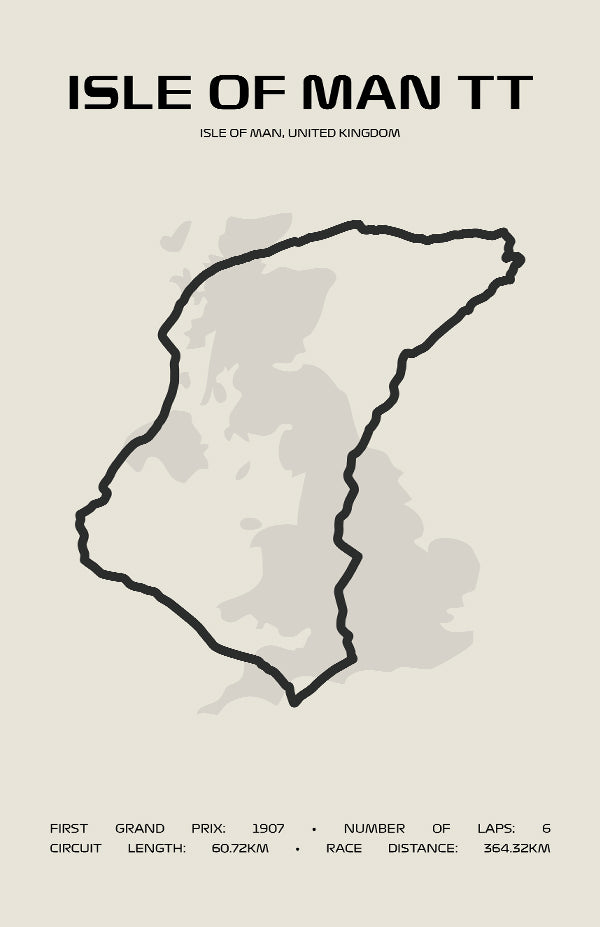 Isle of Man TT Poster – Minimal Series