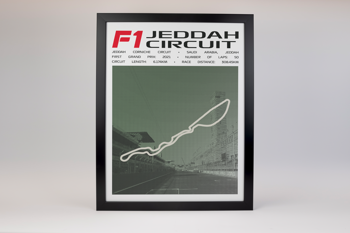Jeddah Corniche Circuit Poster – Picture Series