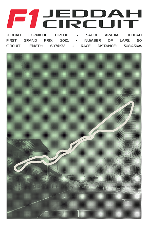 Jeddah Corniche Circuit Poster – Picture Series