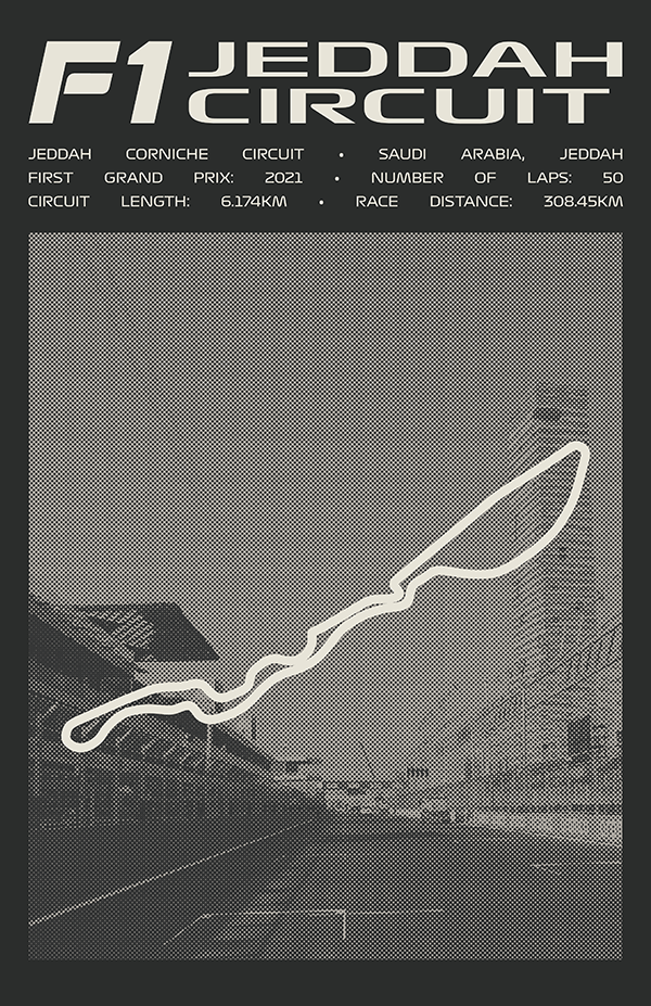 Jeddah Corniche Circuit Poster – Picture Series