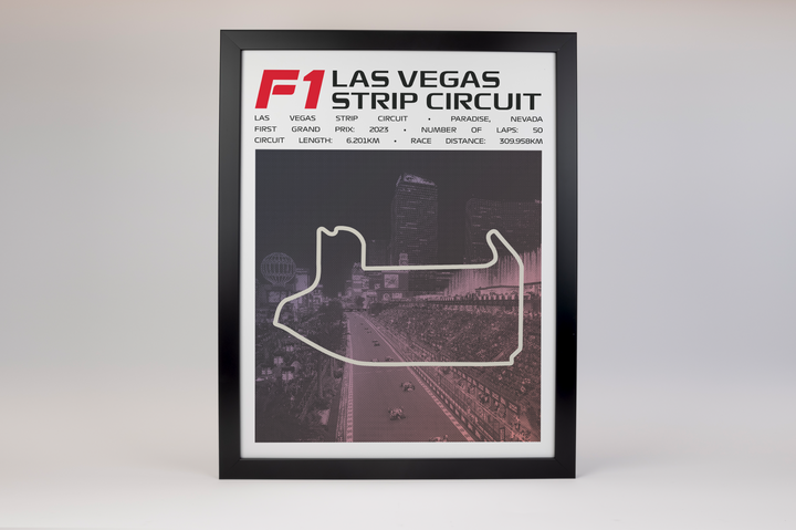 Las Vegas Strip Circuit Poster – Picture Series