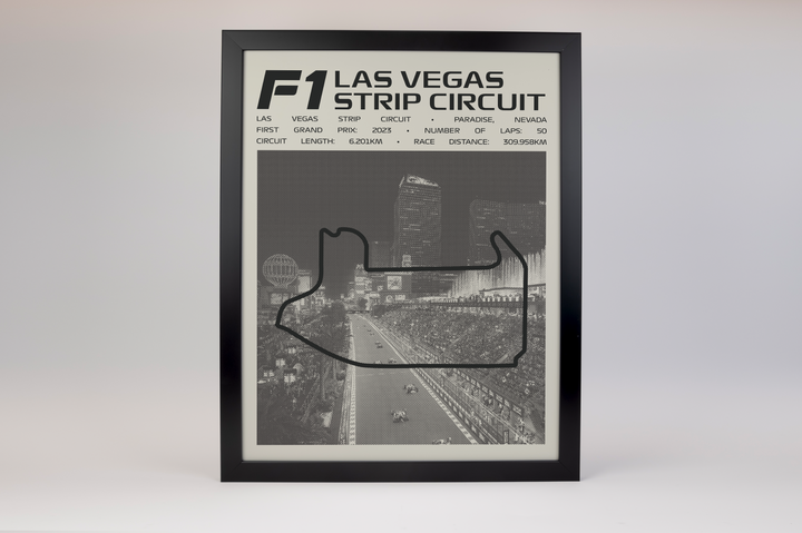 Las Vegas Strip Circuit Poster – Picture Series