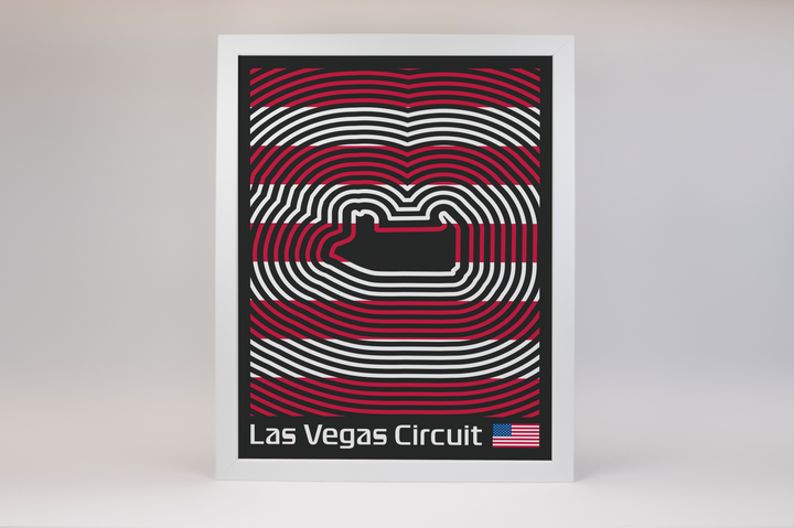 Las Vegas Strip Circuit Poster – Line Series