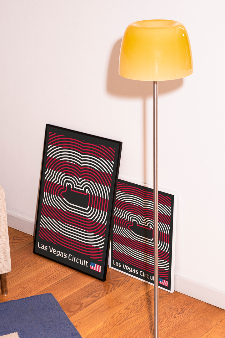 Las Vegas Strip Circuit Poster – Line Series