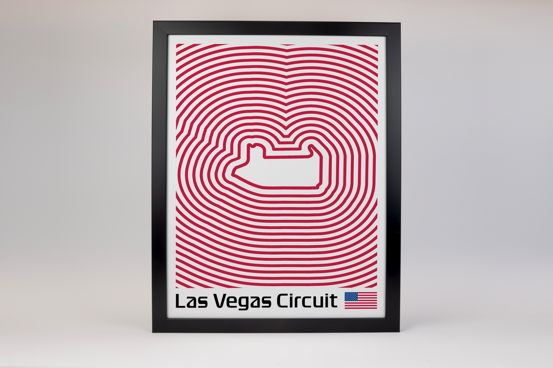 Las Vegas Strip Circuit Poster – Line Series