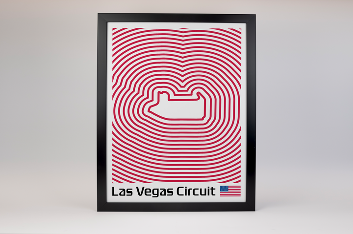 Las Vegas Strip Circuit Poster – Line Series