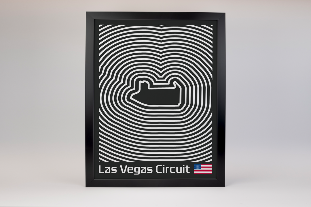 Las Vegas Strip Circuit Poster – Line Series