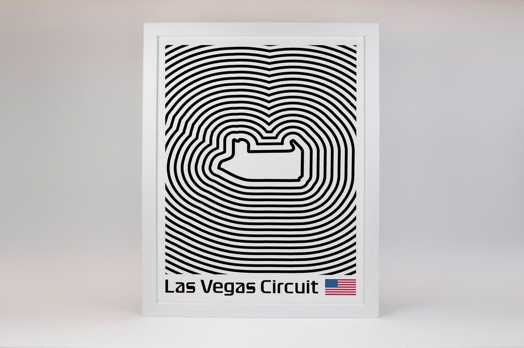 Las Vegas Strip Circuit Poster – Line Series