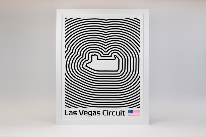 Las Vegas Strip Circuit Poster – Line Series