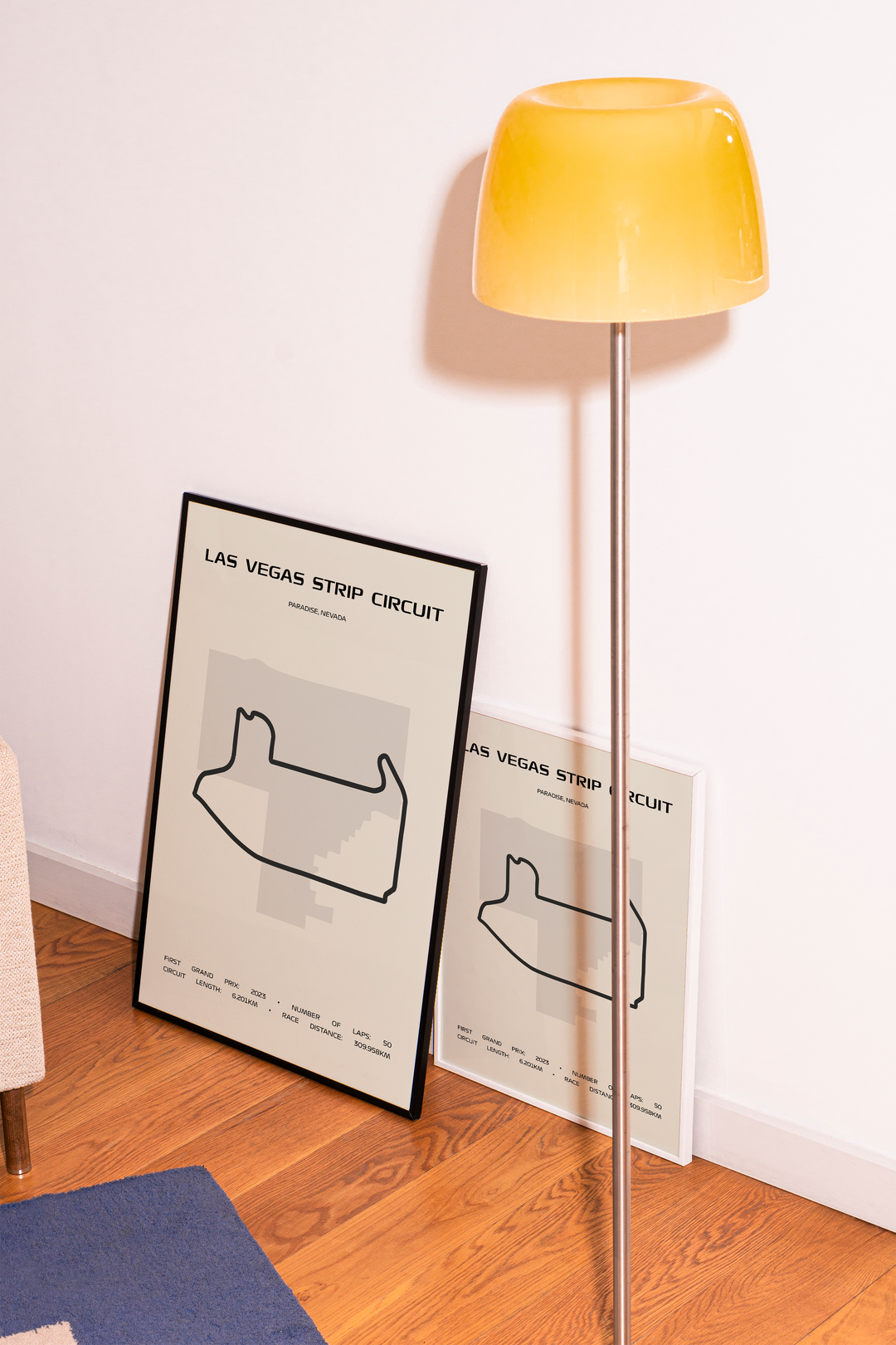 Las Vegas Strip Circuit Poster – Minimal Series