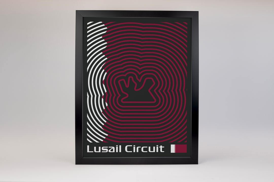 Lusail International Circuit Poster – Line Series
