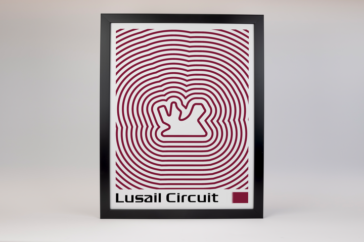 Lusail International Circuit Poster – Line Series