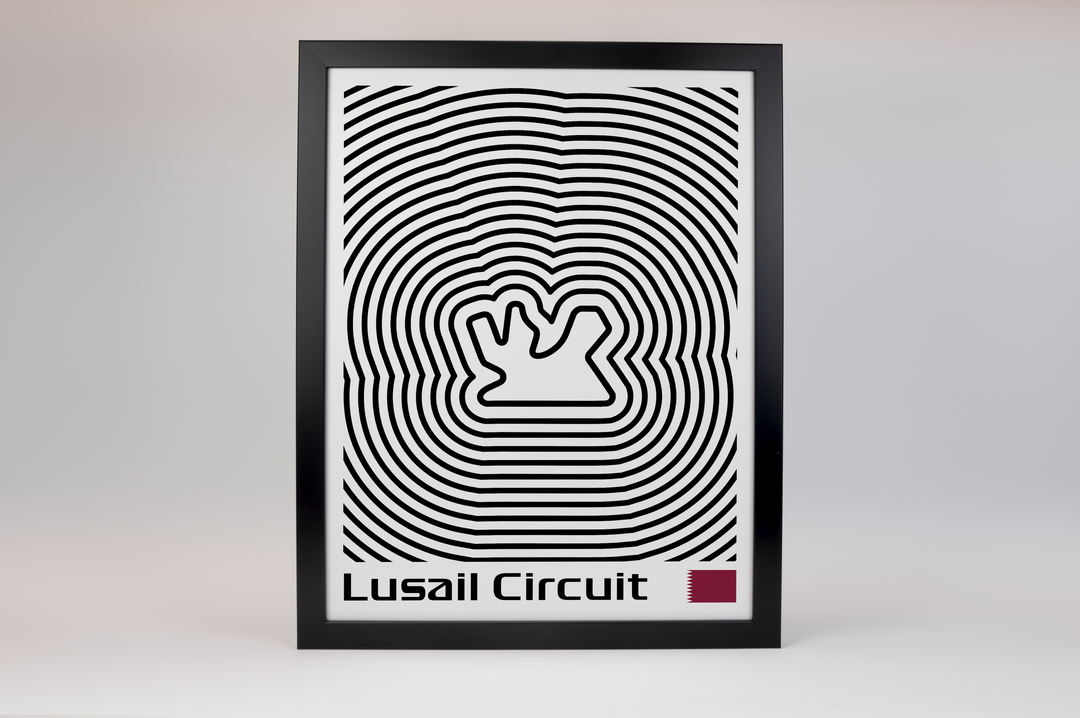 Lusail International Circuit Poster – Line Series