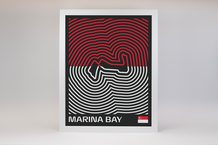 Marina Bay Street Circuit Poster – Line Series