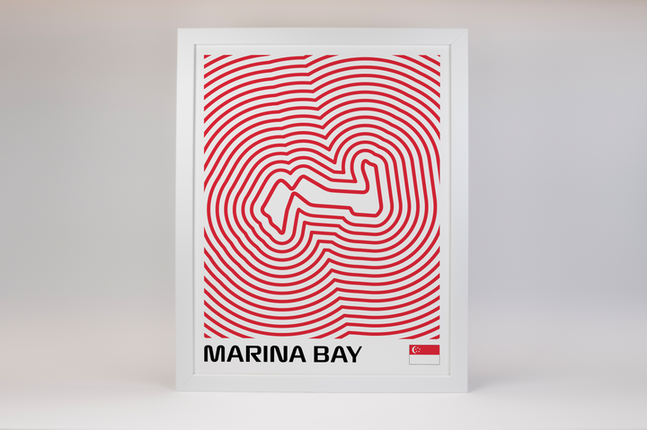 Marina Bay Street Circuit Poster – Line Series