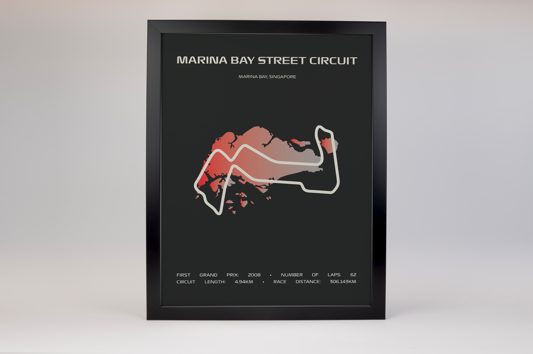 Marina Bay Street Circuit Poster – Minimal Series