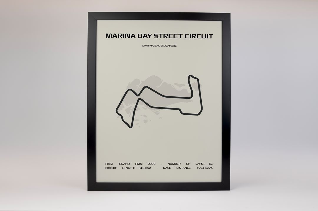Marina Bay Street Circuit Poster – Minimal Series