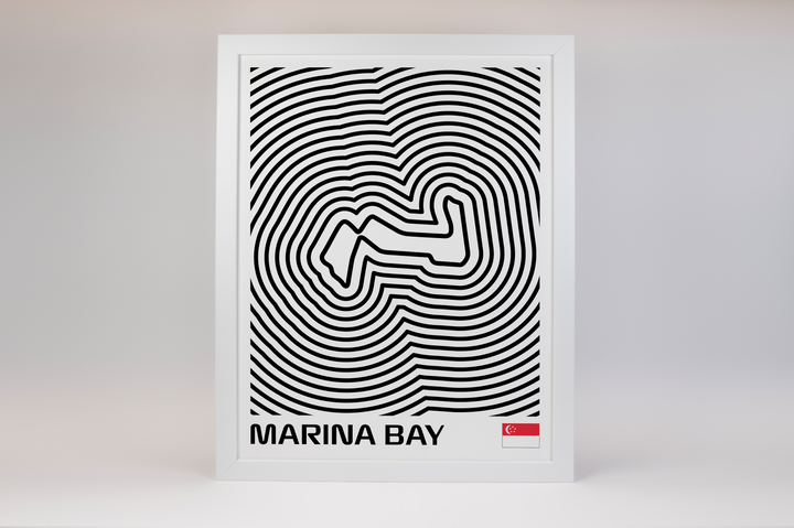 Marina Bay Street Circuit Poster – Line Series