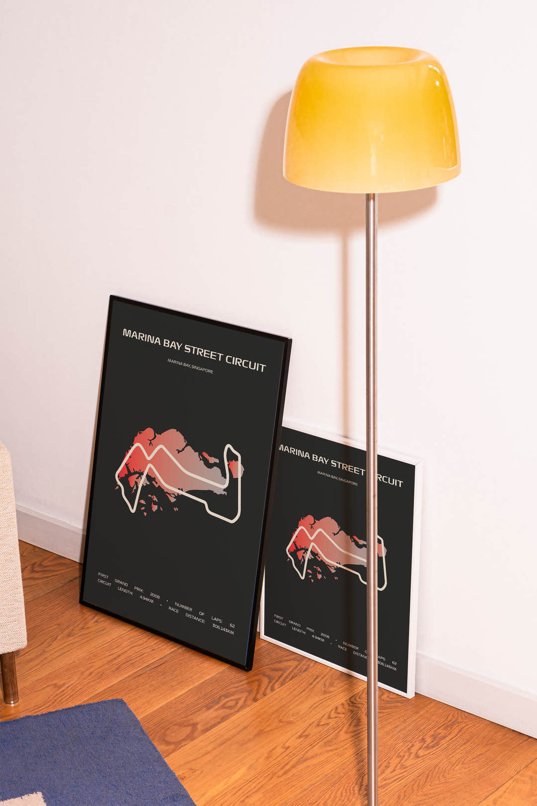 Marina Bay Street Circuit Poster – Minimal Series