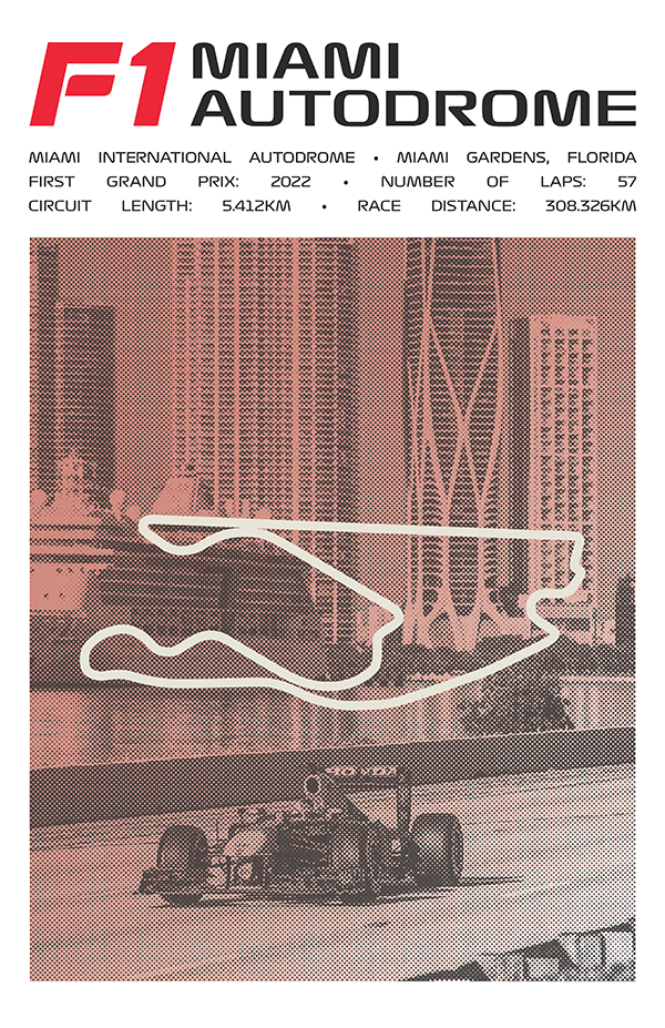 Miami International Autodrome Poster – Picture Series
