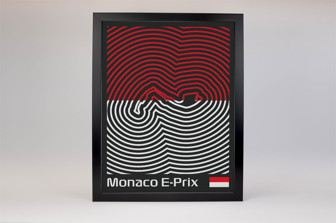 Monaco E-Prix Poster – Line Series