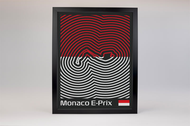 Monaco E-Prix Poster – Line Series