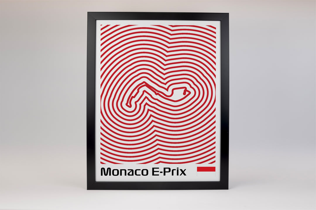 Monaco E-Prix Poster – Line Series