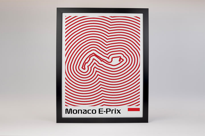 Monaco E-Prix Poster – Line Series