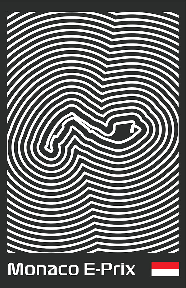 Monaco E-Prix Poster – Line Series
