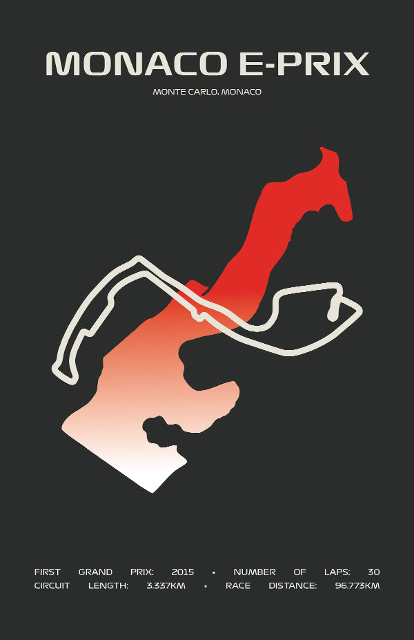Monaco E-Prix Poster – Minimal Series