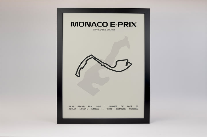 Monaco E-Prix Poster – Minimal Series