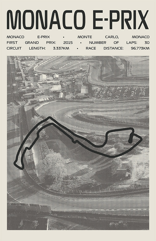 Monaco E-Prix Poster – Picture Series