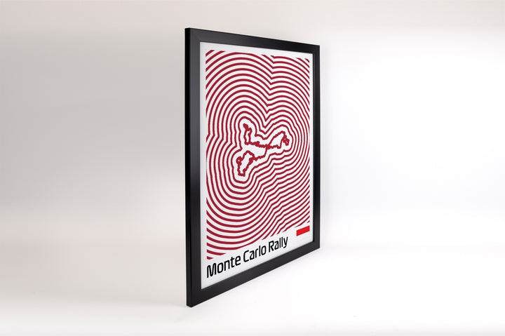 Monte Carlo Rally Poster – Line Series