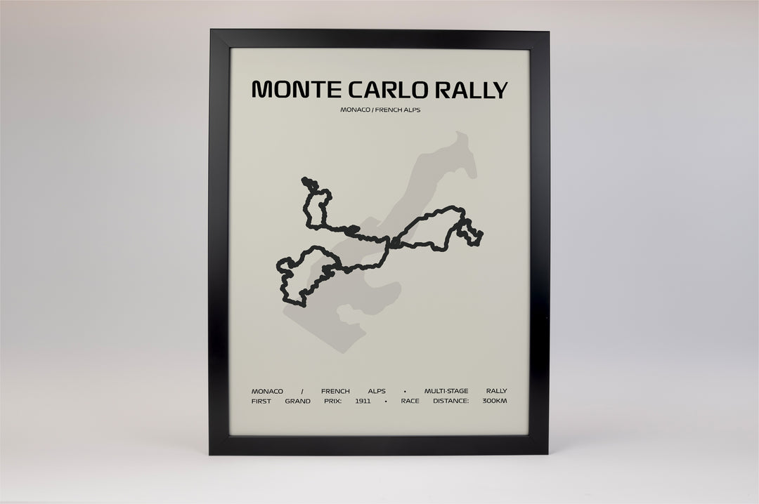 Monte Carlo Rally Poster – Minimal Series