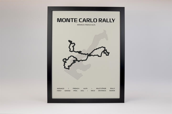 Monte Carlo Rally Poster – Minimal Series