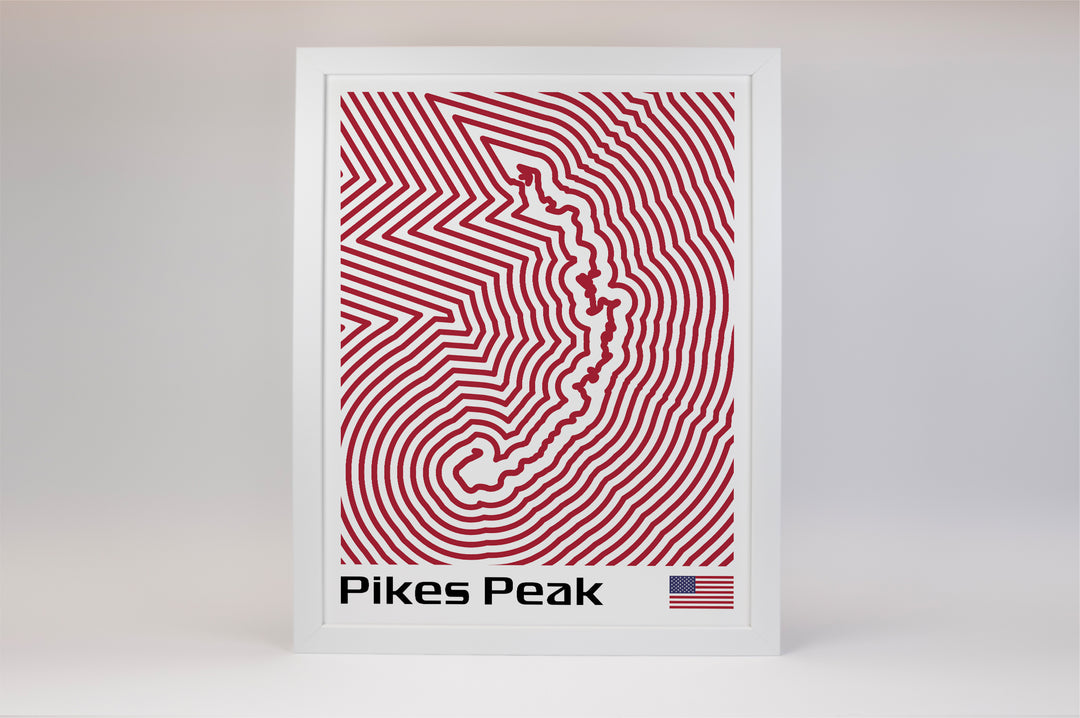Pikes Peak International Hill Climb Poster – Line Series