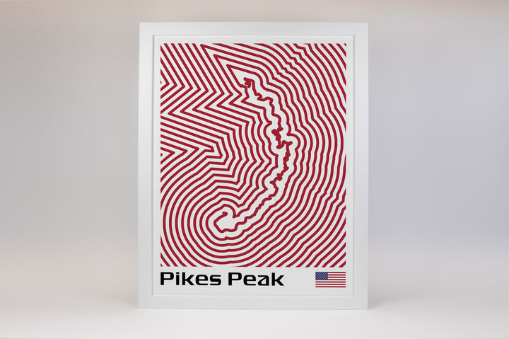 Pikes Peak International Hill Climb Poster – Line Series