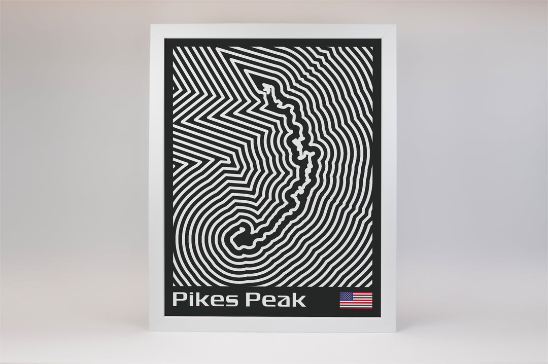 Pikes Peak International Hill Climb Poster – Line Series